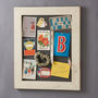 Old White Wood Framed Pinboard Noticeboard, thumbnail 1 of 3