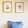 Floral Print Block Print Cushion, thumbnail 3 of 4