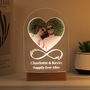 Personalised Infinity You And Me Photo Upload Heart LED Light, thumbnail 1 of 9