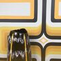 Retro Geometric Wallpaper Yellow / Black, thumbnail 6 of 6