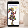 Personalised Animated Butterfly Girl Birthday E Card, thumbnail 1 of 2