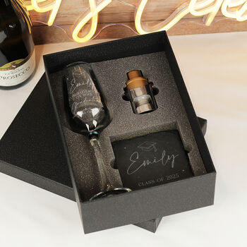 Personalised Graduation Champagne Prosecco Flute, 3 of 5