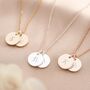 Stephanie Double Disc Necklace Wedding Gift Set, thumbnail 4 of 12