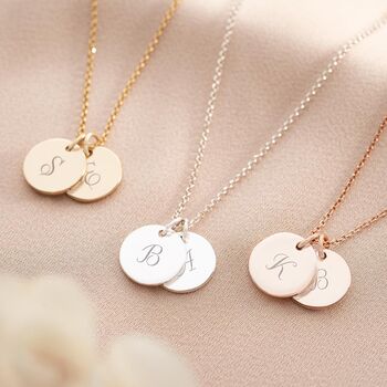 Stephanie Double Disc Necklace Wedding Gift Set, 4 of 12