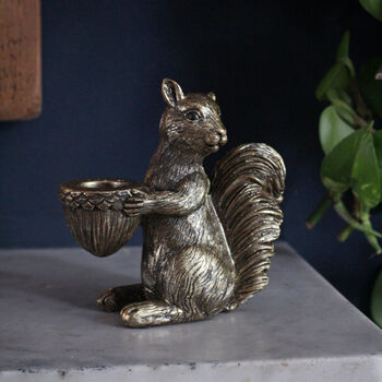 Gold Squirrel Candle Holder, 4 of 4