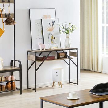 Industrial Console Table Table Hallway Entryway Table, 2 of 12