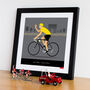 Personalised Tour De France Print, Yellow Jersey, thumbnail 5 of 8