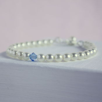 Something Blue Bridal Bracelet, 5 of 8