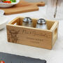 Personalised Highland Cow Mini Wooden Storage Crate Caddy, thumbnail 2 of 5