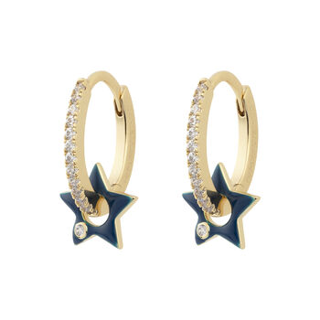 Star Hoop Earrings, 9 of 12