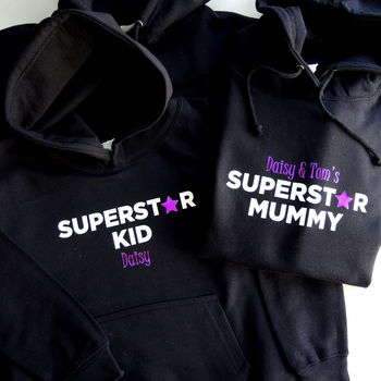 Personalised Superstar Mummy Hoodie, 3 of 5