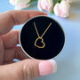 Valentine's Gift Gold Plated Heart Pendant In Gift Tin, thumbnail 4 of 11