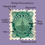 Personalised 'Postage Stamp' Special Occasion Print, thumbnail 5 of 9