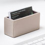 Leather Business Card Holder Stone, thumbnail 1 of 5