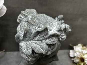 26cm Grey Female Bust Statue Modern Lady Head Statue, 11 of 12