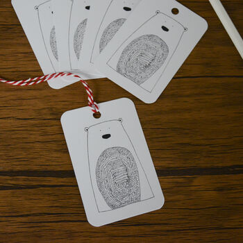 Illustrated Set Of Bear Gift Tags, 4 of 5
