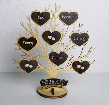 Personalised Wooden Engraved 'Tree Of Life', 2 of 8