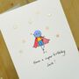 Personalised 'Button Superhero' Handmade Card, thumbnail 4 of 5