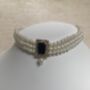 Black 18 K Gold Plated Pearl Indian Choker Set, thumbnail 1 of 10