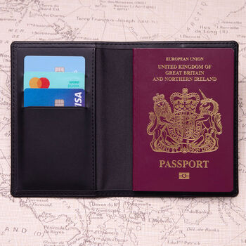 Personalised Initials Passport Cover And Luggage Tag Set, 4 of 5
