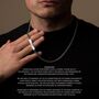 Lapis Lazuli Stone Pendant For Men, Black Pendant Necklace, thumbnail 8 of 10