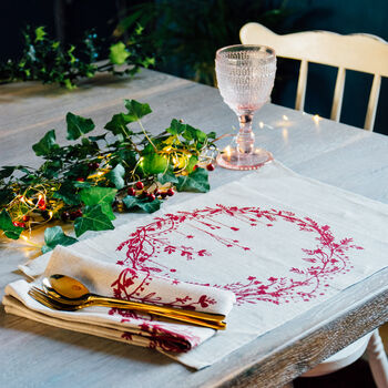 Christmas Linen Placemats Set Of Two, 2 of 8