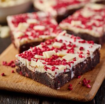 Raspberry And White Chocolate Loaded Brownie, 4 of 4