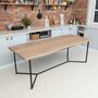 Infinity Solid Oak Dining Table, thumbnail 3 of 5