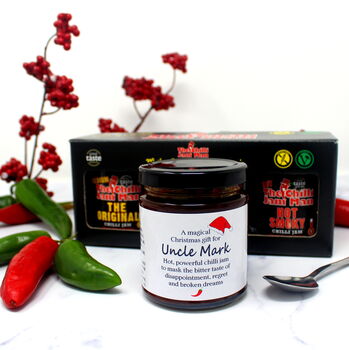 'Disappointing Christmas' Personalised Chilli Jam, 2 of 7