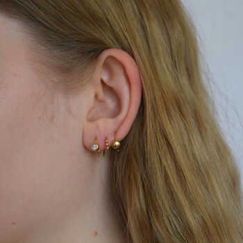 Moonstone Twist Earrings, 3 of 6