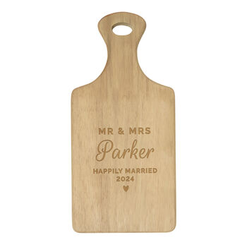 Personalised Wedding Wooden Chopping Board, 4 of 6