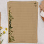A5 Kraft Letter Writing Paper With Botanics And Ferns, thumbnail 1 of 4