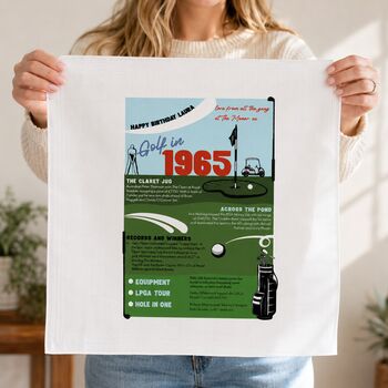 Handkerchief Pair Gift For Golfers Personalised For Any Year Of The Sport, 2 of 9