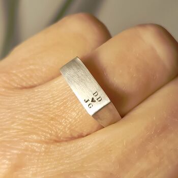 Personalised Initial Signet Ring, 3 of 4