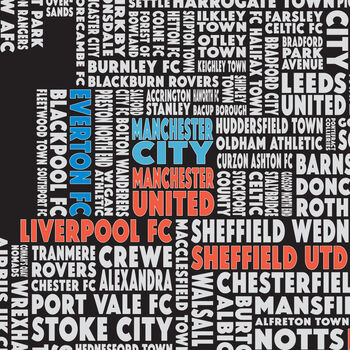 Standard UK Women's Super League Football Team Map, 3 of 5