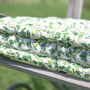 Botanical Padded Summer Garden Bench Cushion, thumbnail 4 of 5