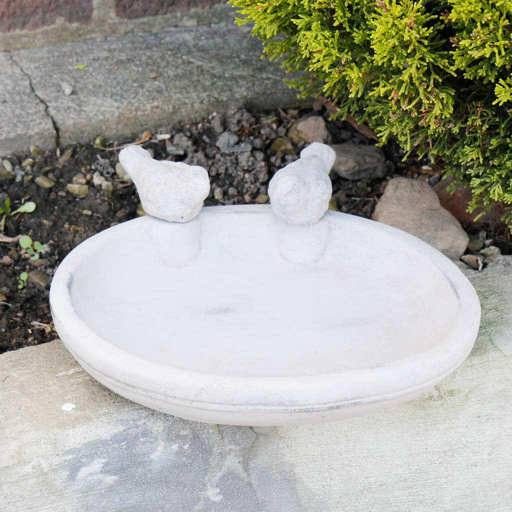 Stone Victorian Style Bird Basin By Dibor | notonthehighstreet.com