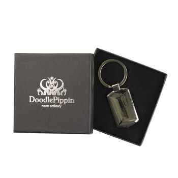 Blue 'Nettles' Millefiori Keyring, 6 of 8