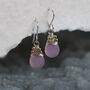 Rose Chalcedony Earrings, thumbnail 2 of 3