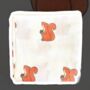 Muslin Blanket Red Squirrels Baby Shower Gift, thumbnail 1 of 2