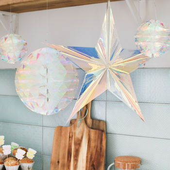Party Decorations, Holographic Honeycomb Party, 2 of 7