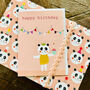 Panda Happy Birthday Card, thumbnail 1 of 5