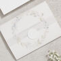 White Floral Concertina Wedding Invitations, thumbnail 6 of 8