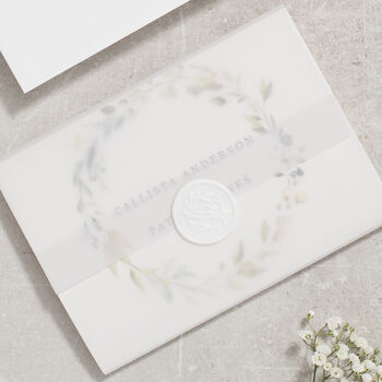 White Floral Concertina Wedding Invitations, 6 of 8