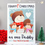 Bear Twins 1st Christmas Card As Mummy Daddy, thumbnail 3 of 6