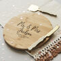 Couples Personalised Chopping/Cheese Board, thumbnail 3 of 6