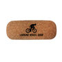 Cork Glasses Case 'Looking Wheel Good' | Beauty | Travel Case | Cycling | Bike Enthusiast, thumbnail 2 of 2
