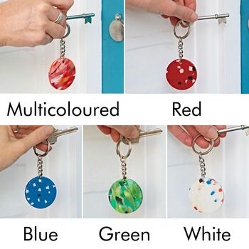 Recycled Plastic Round Keyring, 2 of 7