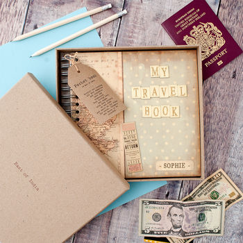 Personalised 'My Travel Book' Journal, 2 of 8