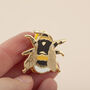 British Bee Enamel Pin Badge, thumbnail 2 of 8